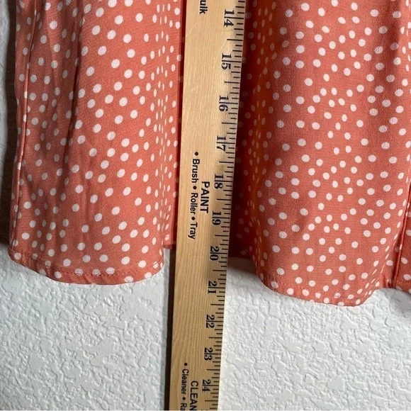 GAP skirt Polka Dot Pink Midi NWT Button Up Front Women’s Size 10 - Picture 3 of 7